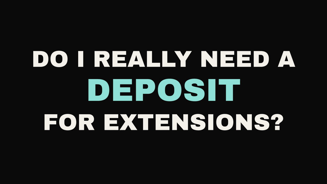 Hair extension deposit costs at Eleven11 Hair Studio, Rolling Meadows IL.