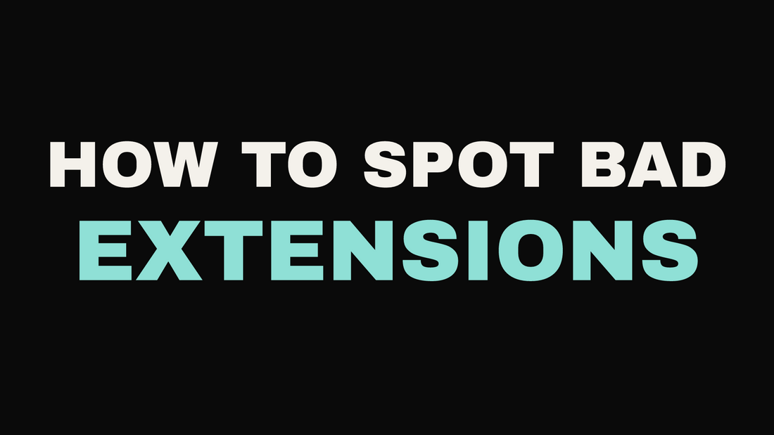 How to tell if hair extensions are good quality at Eleven11 Hair Studio, Rolling Meadows IL.