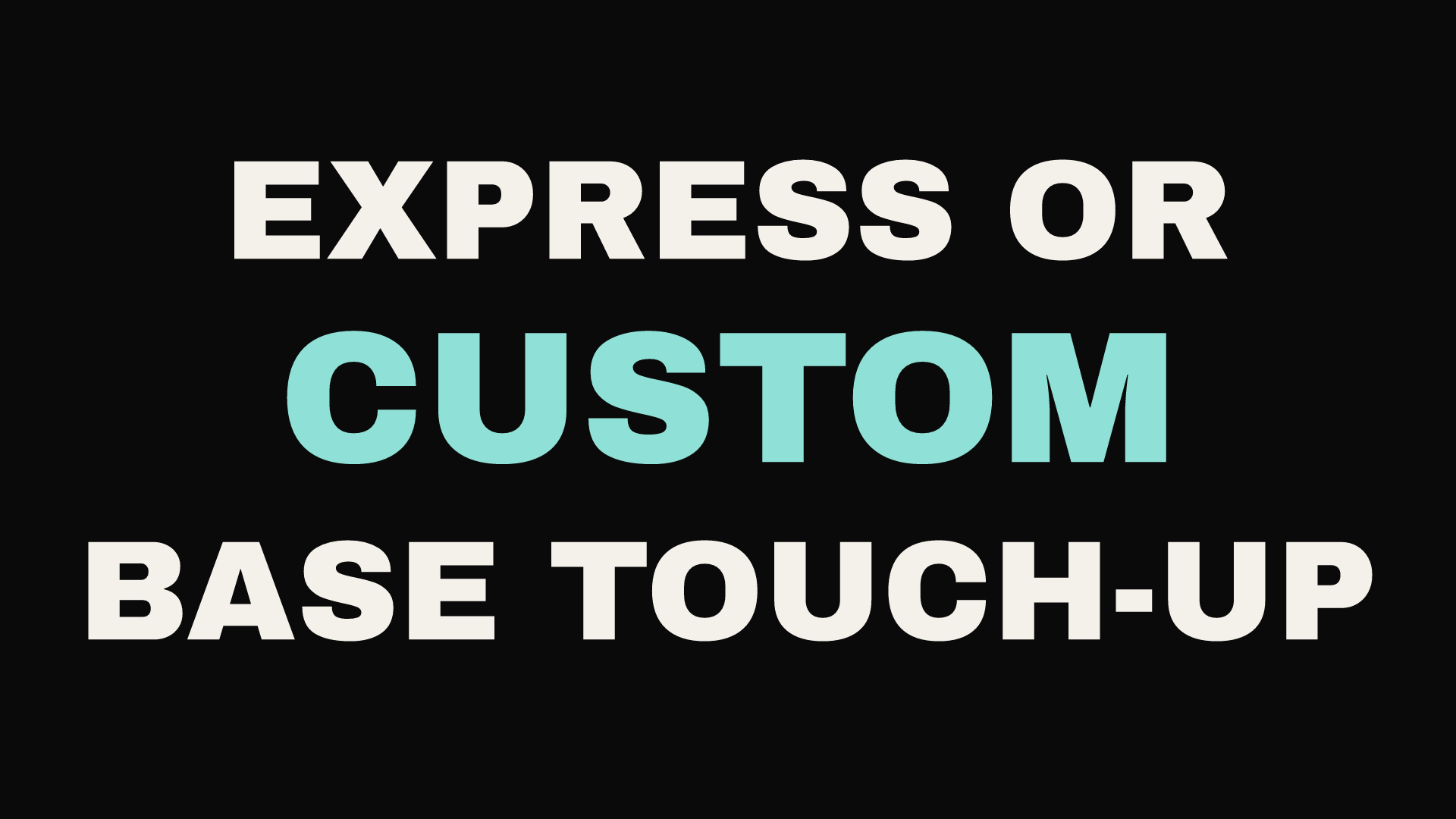 Express vs custom base touch-up guide at Eleven11 Hair Studio, Rolling Meadows IL.